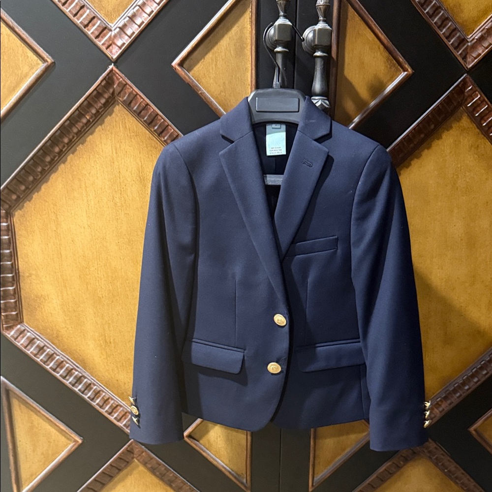 Elegant Kids Navy Blazer with Gold Buttons
